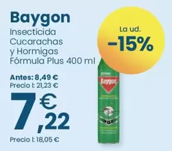 Baygon - Insecticida Cucarachas Y Hormigas Formula Plus