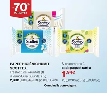 Scottex - Paper Higienic Humit