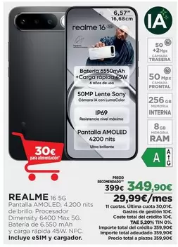 Realme - Pantalla Amoled