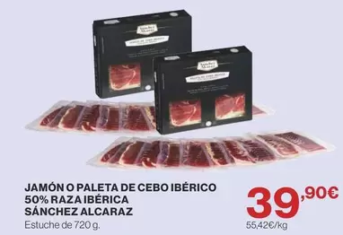 Sánchez Alcaraz - Jamón O Paleta De Cebo Ibérico 50% Raza Ibérica
