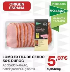El Corte Inglés - Lomo Extra De Cerdo 50% Duroc