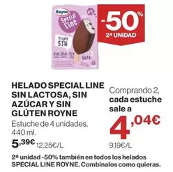El Corte Inglés - Helado Special Line Sin Lactosa, Sin Azucar Y Sin Gluten