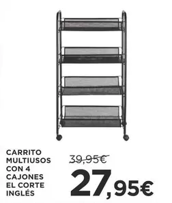 Carrito Multiusos Con 4 Cajones El Corte Inglés