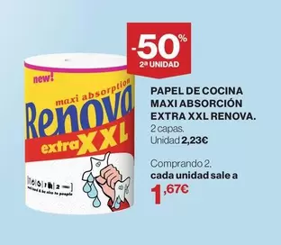 Renova - Papel De Cocina Maxi Absorcion Extra Xxl