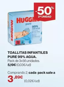agua stop - Toallitas Infantiles Pure 99%