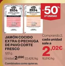 El Corte Inglés - Jamón Cocido Extra O Pechuga De Pavo Corte Fresco