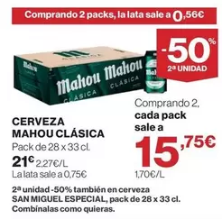 Mahou - Cerveza Clasica