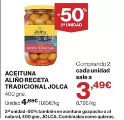 Jolca - Aceituna Alino Receta Tradicional