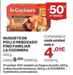 La Cocinera - Nuggets De Pollo Rebozado Fino Familiar