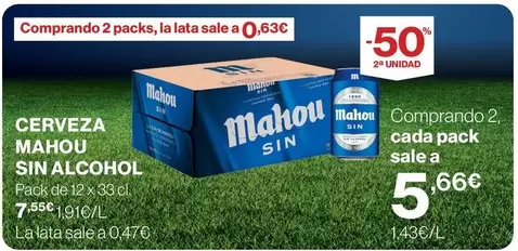 Mahou - Cerveza Sin Alcohol