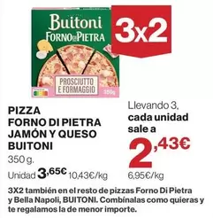 Buitoni - Pizza Forno Di Pietra Jamon Y Queso