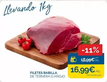 Filetes Babilla De Ternera O Anojo