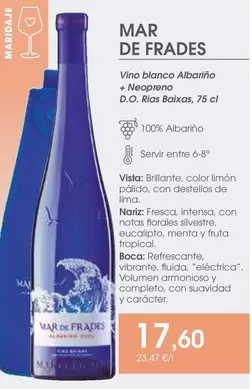 Mar de Frades - Vino Blanco Albarino + Neopreno D.o