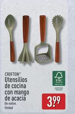 Crofton - Utensilios De Cocina Con Mango De Acacia