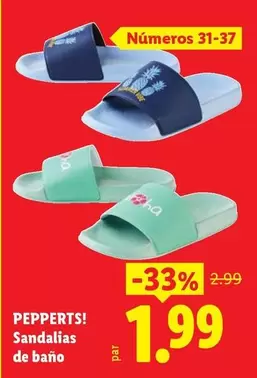 Pepperts - Sandalias De Bano