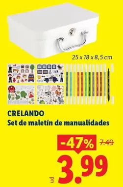 Crelando - Set De Maletin De Manualidades