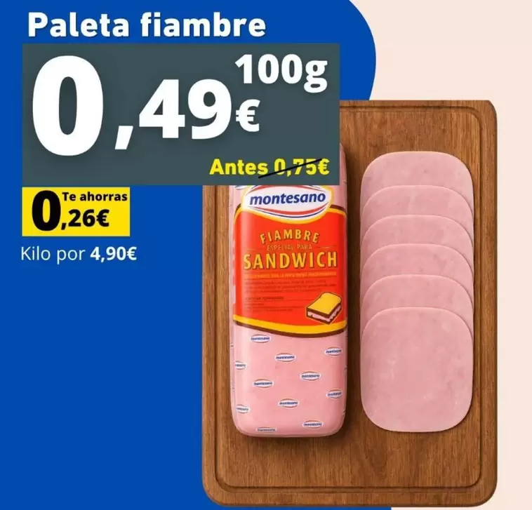 Montesano - Paleta Fiambre