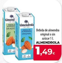 Almendrola - Bebida De Almendra Original O Sin Azúcar