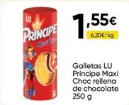 Lu - Galletas Principe Maxi Choc Rellena De Chocolate