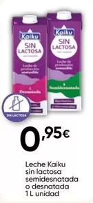 Kaiku - Leche Sin Lactosa Semidesnatada O Desnatada
