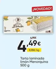 La Menorquina - Tarta Laminada Limon