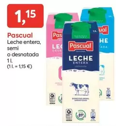 Pascual - Leche Entera, Semi O Desnatada