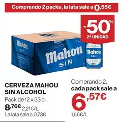 Mahou - Cerveza Sin Alcohol