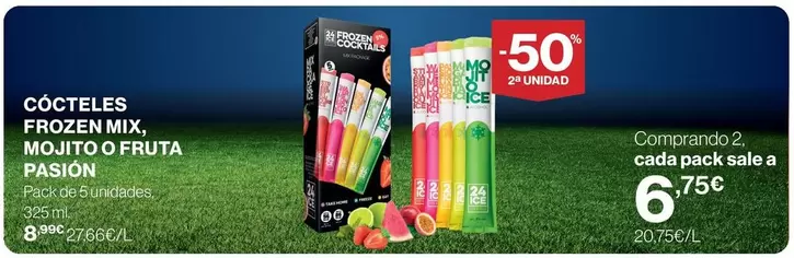 Frozen - Cocteles  Mix Mojito O Fruta Pasion