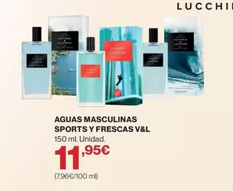 Aguas Masculinas Sports Y Frescas