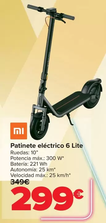 Xiaomi - Patinete Electrico 6 Lite