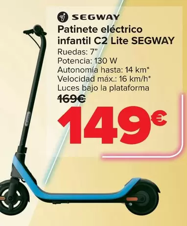 Segway - Patinete Electrico Infantil C2 Lite 