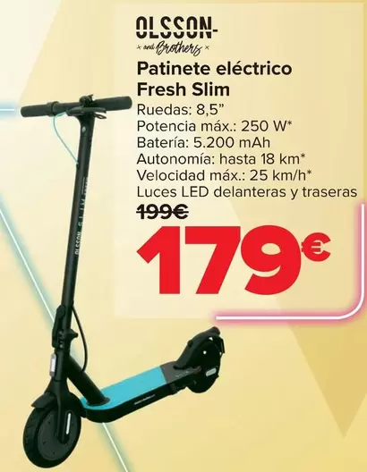 Olsson & Brothers - Patinete Electrico Fresh Slim