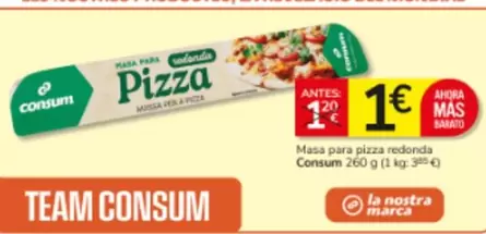 Consum - Masa Para Pizza Redonda