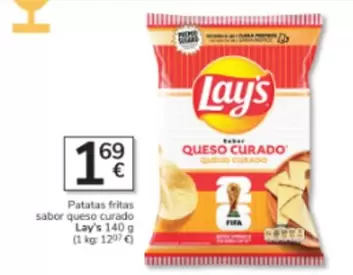 Lay's - Patatas Fritas Sabor Queso Curado