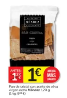 menendez - Pan De Cristal Con Aceite De Oliva Virgen Extra