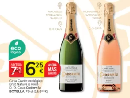 Eco - Cava Cuvée logico Brut Nature O Rosé D.o. Cava