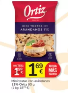 Ortiz - Mini Tostas Con Arandanos