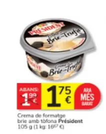 Président - Crema De Formatge Brie Amb Tofona
