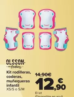 Olsson & Brothers - Kit Rodilleras Coderas Munequeras Infantil