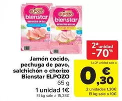 elpozo - Jamón Cocido, Pechuga De Pavo, Salchichon O Chorizo Bienstar