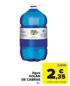 Solán de Cabras - Agua