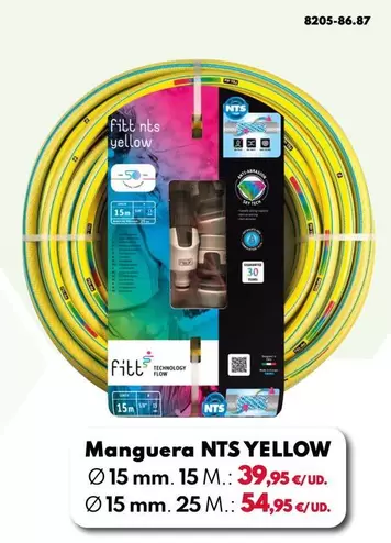 Manguera Nts Yellow Ø 15mm Con Lanza - 15M