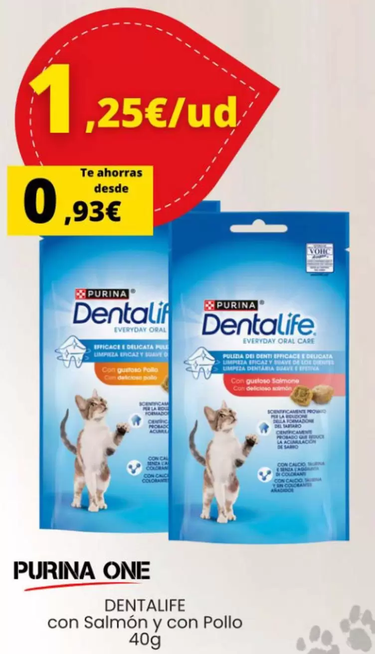Purina - One Dentalife Con Salmon Y Con Pollo