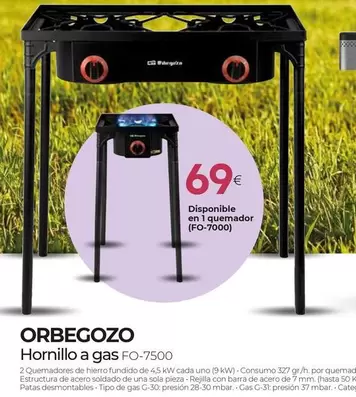 Orbegozo - Hornillo A Gas FO-7500