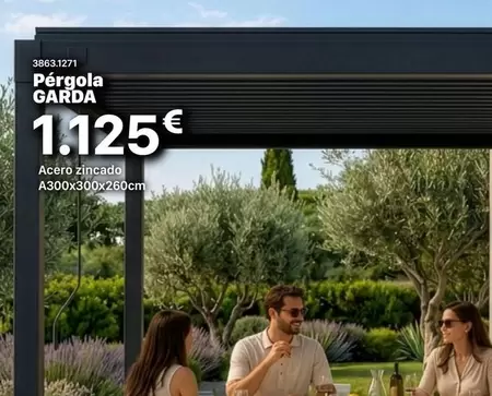 Pérgola Garda Acero Zincado