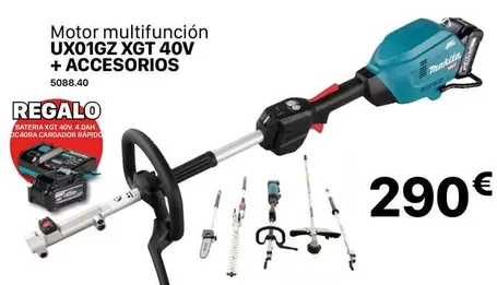 Makita - Motor Multifuncion UX01GZ XGT 40V + Accesorios