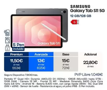 Samsung - Galaxy Tab S11 5g
