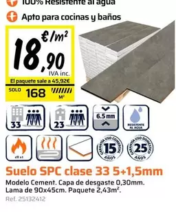 Solo - Suelo Spc Classe 33 5+1,5mm