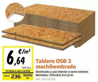 Solo - Tablero Osb 3 Machinembrado