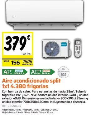 Solo - Aire Acondicionado Split 1x14.380 Frigorias